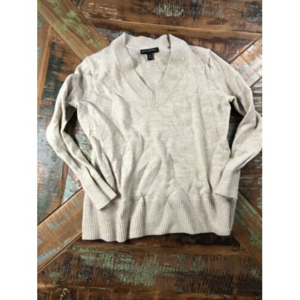 Womens Banana Republic‎ Grey V Neck Sweater SIze XS